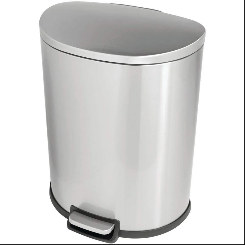 13 gal. Stainless Steel Step-On Trash Can